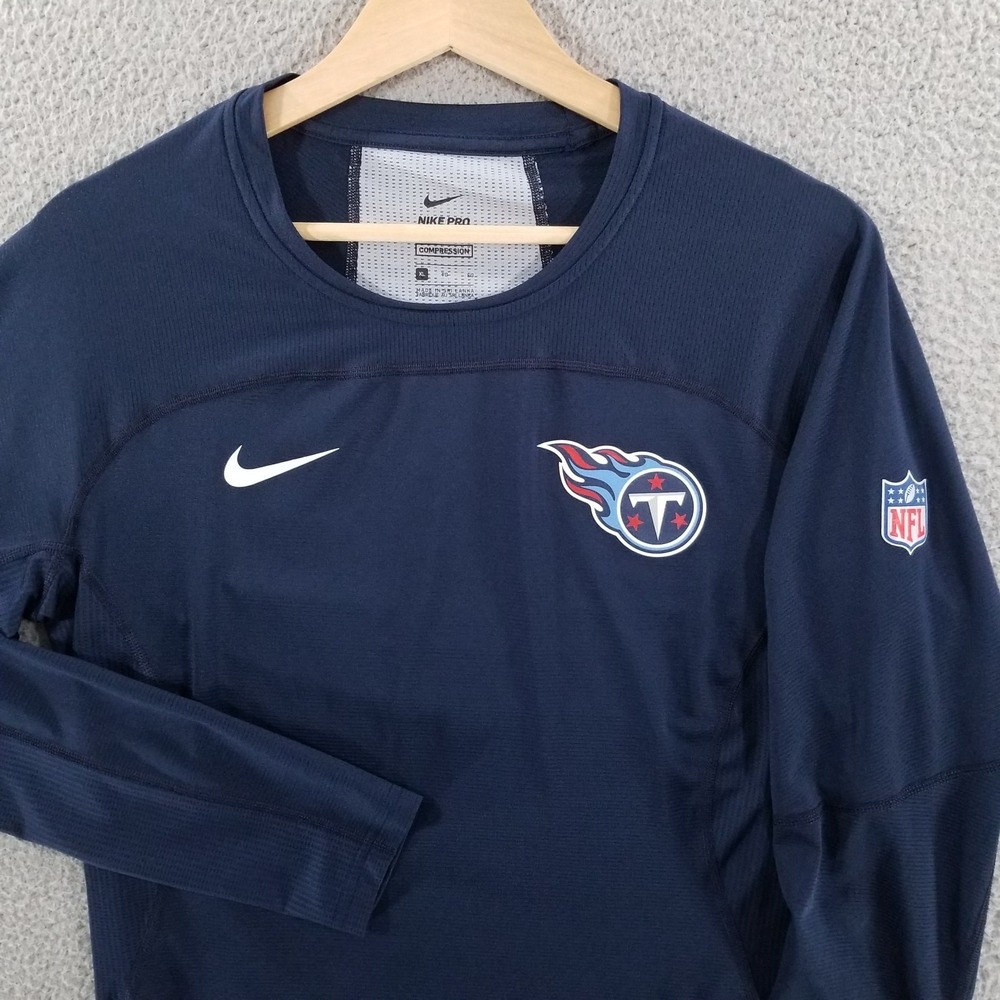 Tennessee Titans Nike Pro Shirt Mens XL Blue Hypercool Compression Training Gym